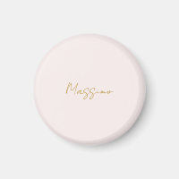 Caligrafia Elegante Cor Dourada e Pastel Nome Simp