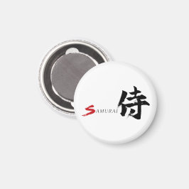 Imã Caligrafia Japonesa Kanji Samurai