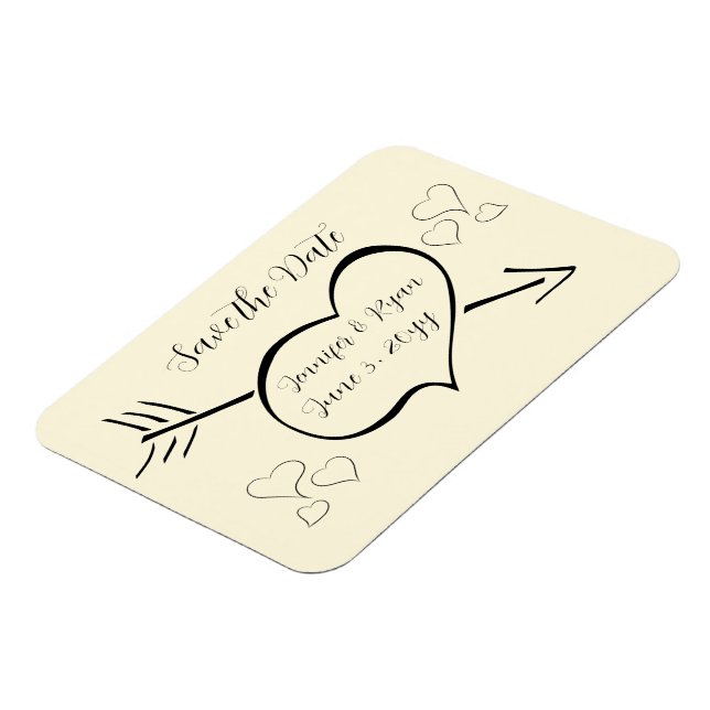 Ímã Caligrafia Sutil Salva A Data (Left Side)