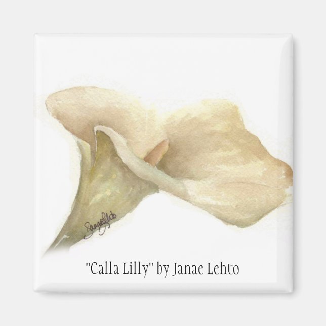 Imã "Calla Lilly" por Janae Lehto (Frente)