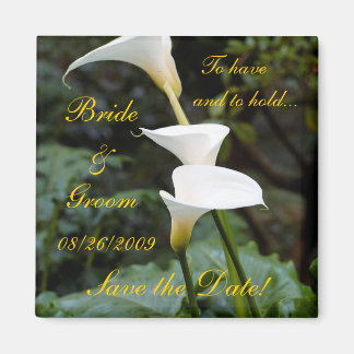 Imã Calla Lily Salve a Data!