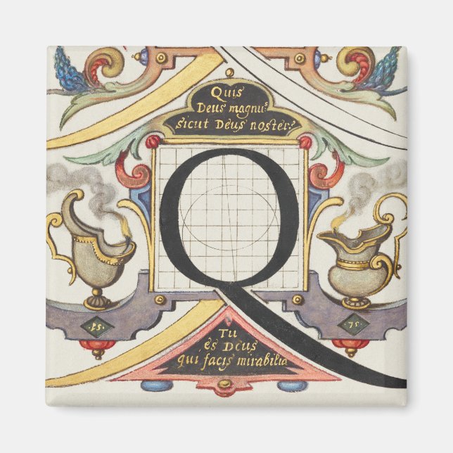 IMÃ CALLIGRAPHY CALLIGRAPHY - LETRA Q JORIS HOEFNAGEL  (Frente)