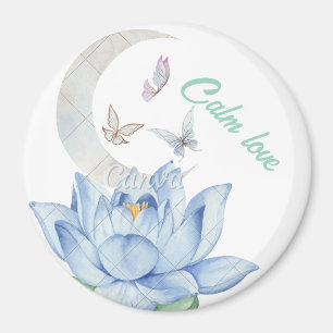 Imã "Calma Amor" Lotus & Butterfly Wedding Magnet