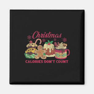 Imã Calorias de Natal Não Contem Cookies de Leite