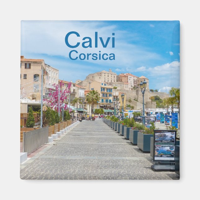 Imã Calvi Promenade na Córsega França Souvenir (Frente)