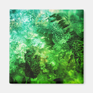 Imã Camadas de Cristais Verdes