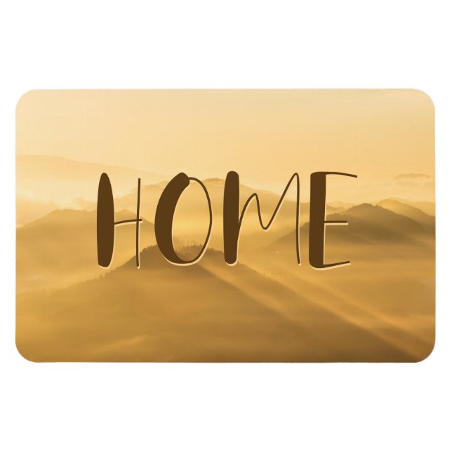 Ímã Camadas de ouro do nevoeiro da manhã asas do sol a (Horizontal)