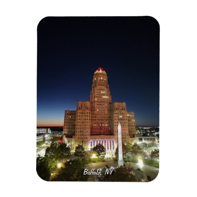 Ímã Câmara Municipal à Noite (Vertical)
