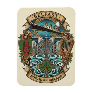 Ímã Câmara Municipal de Belfast Viagens pela Irlanda d