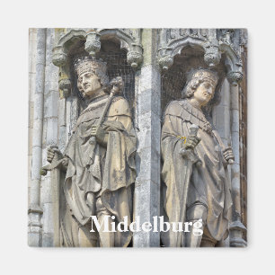 Imã câmara municipal medieval em Middelburg, Holanda