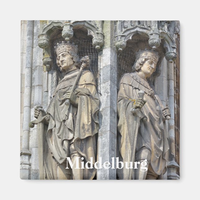 Imã câmara municipal medieval em Middelburg, Holanda (Frente)