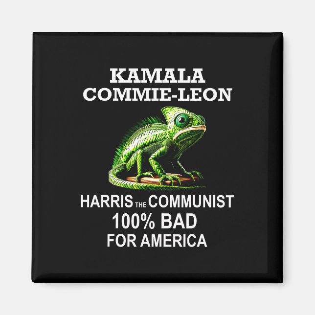 Imã Camarada Kamala Commie Leon Comunista Ha (Frente)