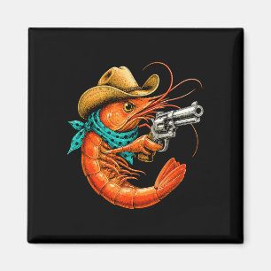 Imã Camarão engraçado frutos do mar Cajun