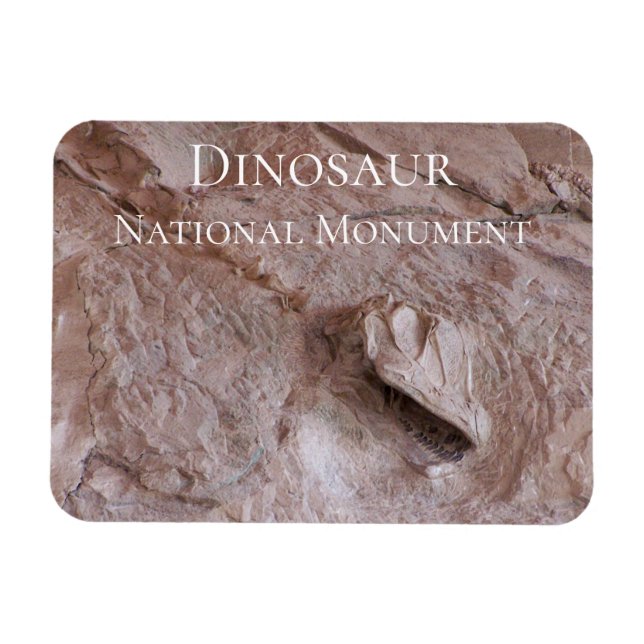 Ímã Camarasaurus Skull and Skeleton, Dinossaur, Utah (Horizontal)