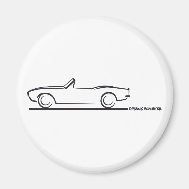 Imã Camaro Convertível BLK 1968 (Frente)