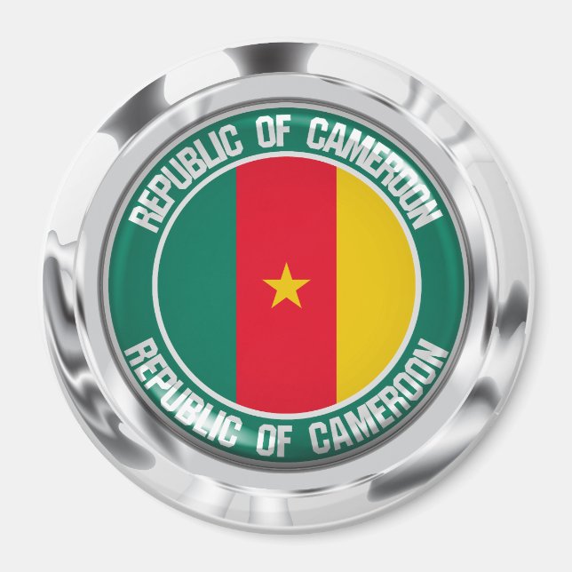 Imã Camarões Round Emblem (Frente)