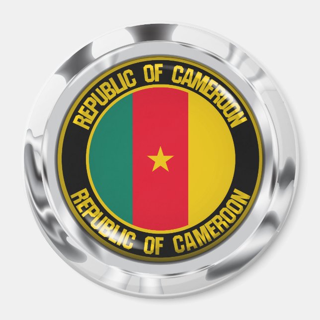 Imã Camarões Round Emblem (Frente)