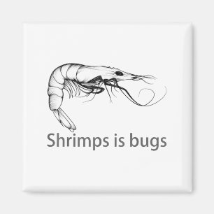Imã Camarões São Bugs Meme Amante de Peixes Pescador P