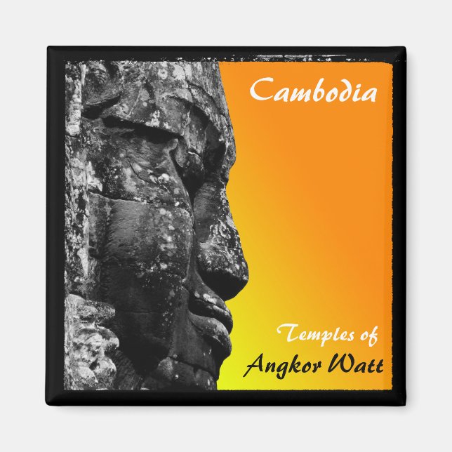 Imã Camboja, Angkor Watt, Ásia (Magnet) (Frente)