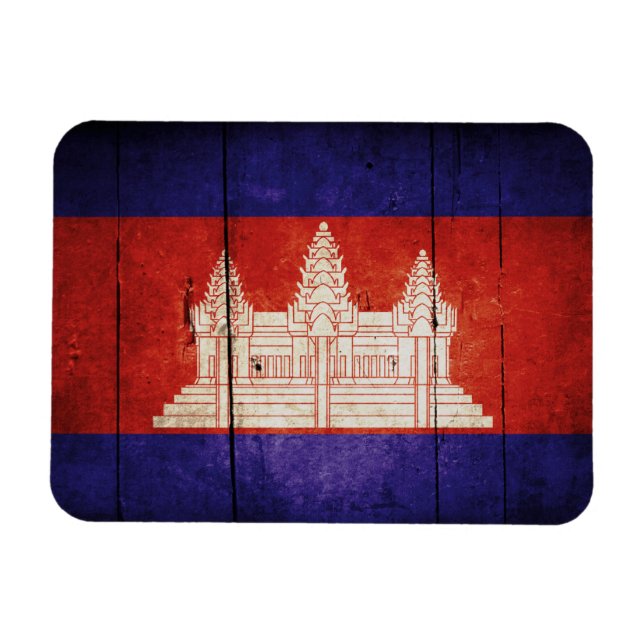 Ímã Camboja Flag; Cambodian; Khmer (Horizontal)
