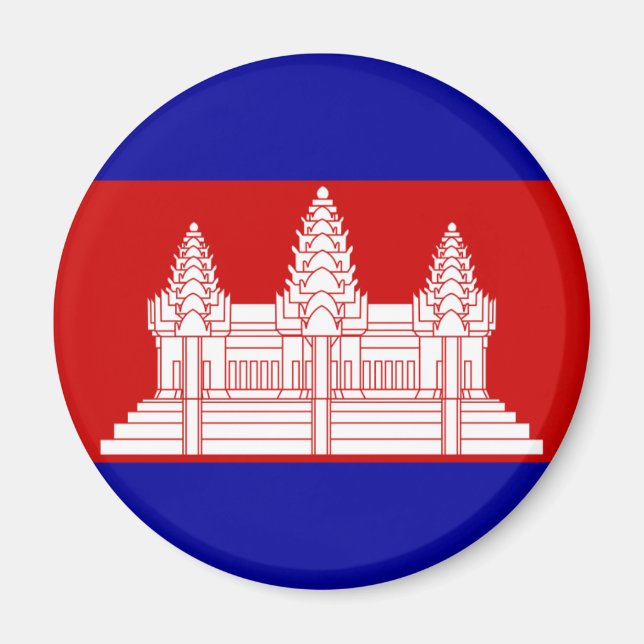 Imã Camboja Flag KH (Frente)