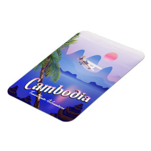 Ímã Camboja "Viagem para Aventura"