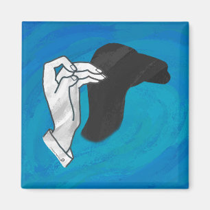 Imã Camelo Sombra em Azul