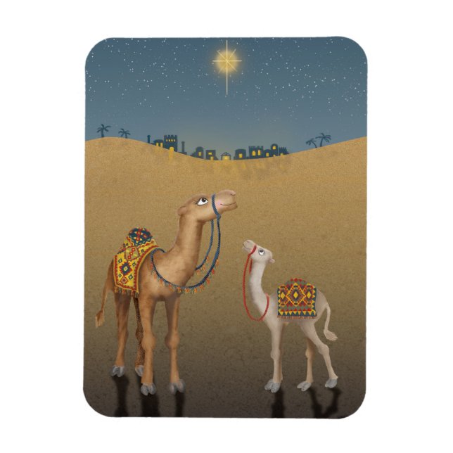 Ímã Camelos bonitos no íman de Natal de Belém (Vertical)
