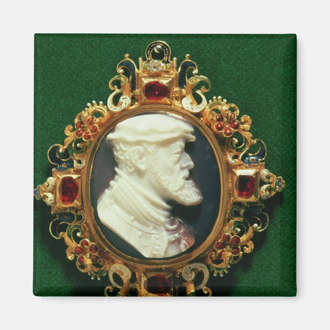 Imã Cameo com o retrato de Carlos I da Espanha (Frente)