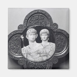 Imã Cameo que descreve o imperador Honorius e a sua