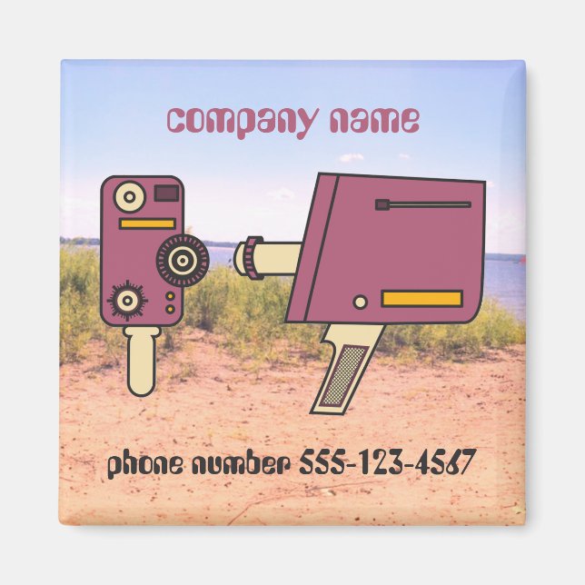 Imã Câmera retrorreflectora do número de telefone da e (Frente)