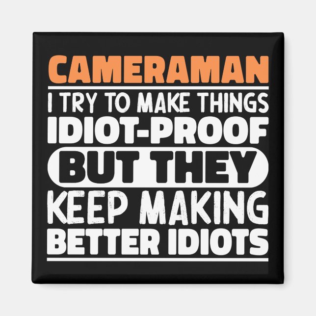 Imã Cameraman, Tento Fazer Coisas Engraçadas (Frente)