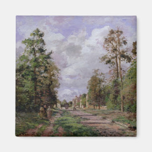 Imã Camille Pissarro a estrada a Louveciennes, 1871