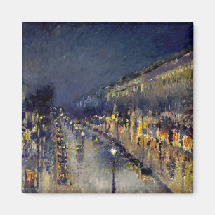 Imã Camille Pissarro - Boulevard Montmartre à Noite