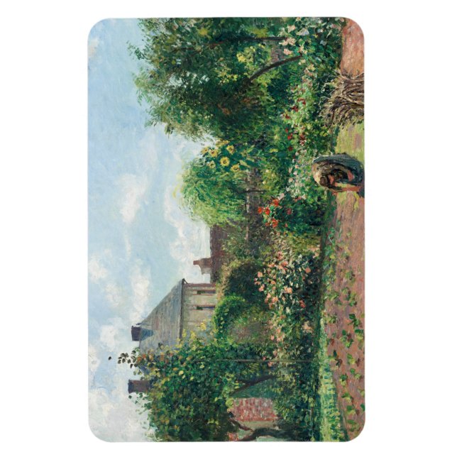 Ímã Camille Pissarro O Jardim do Artista em Eragny (Vertical)
