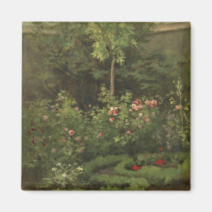 Imã Camille Pissarro um jardim de rosas