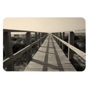 Ímã Caminhada da praia no Sepia