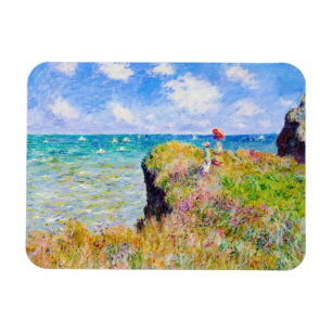 Ímã Caminhada de Clifftop em Pourville Claude Monet