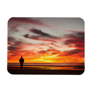 Ímã Caminhada do por do sol