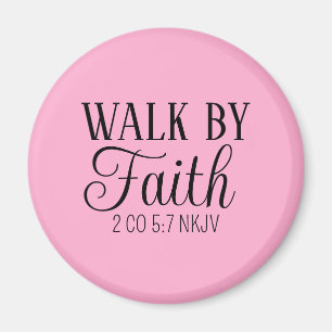 Imã Caminhada por Faith Christian Living Soft Pink Sim