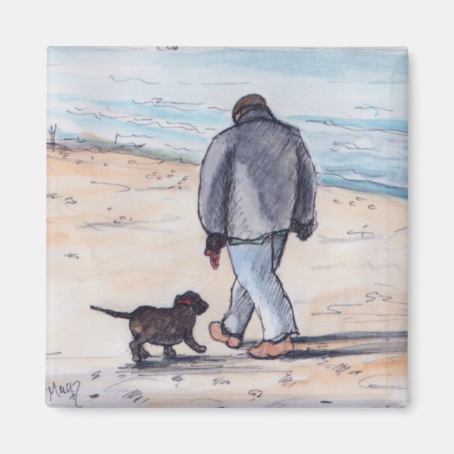 Imã Caminhando com o cachorro - 05 (Frente)