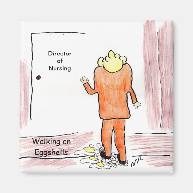 Imã Caminhando em cascas de ovos (Frente)