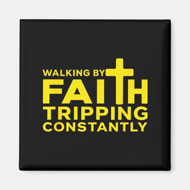 Imã Caminhando Pela Fé Tropeçando Constantemente Jesus (Frente)