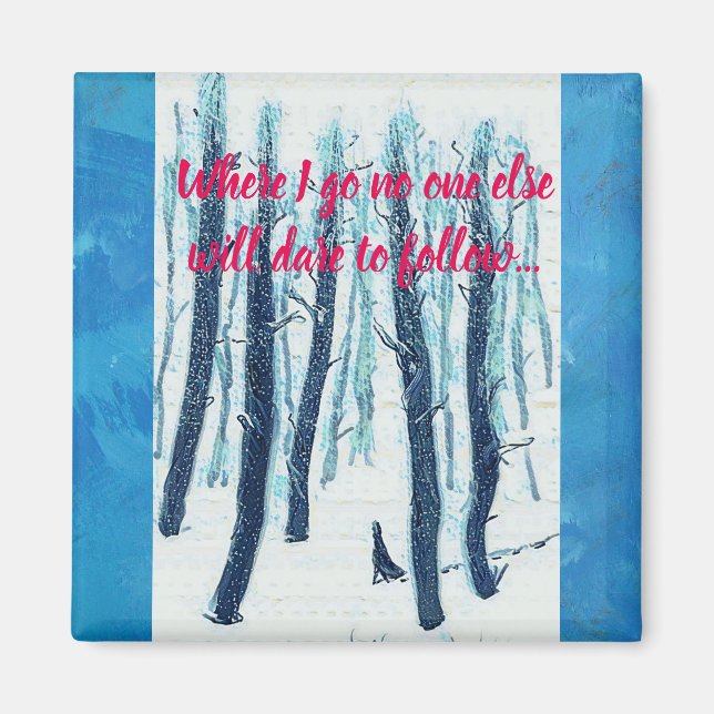 Imã Caminhando pela Floresta de Neve (Frente)