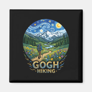 Imã Caminhante engraçado noite estrelada arte van gogh