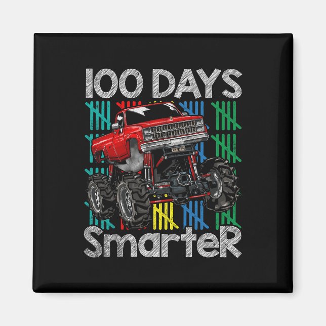 Imã Caminhão 100 Dias Mais Inteligentes Crianças 100.º (Frente)