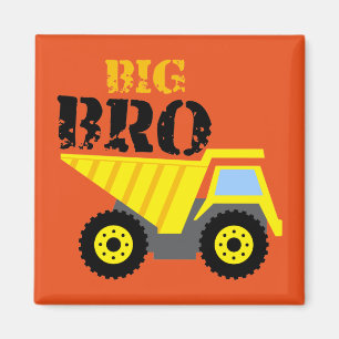 Imã Caminhão Basculante Amarelo da Big Bro Constructio