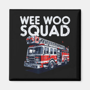 Imã Caminhão de Bombeiro Equipe Wee Woo Bombeiros Home