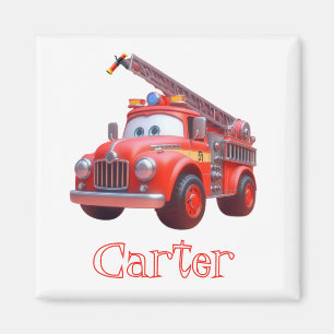 Imã Caminhão de bombeiros fofo