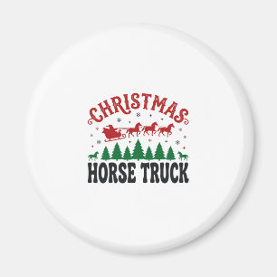 Imã Caminhão de Cavalo de Natal Design de Trenó do Pap